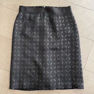 Gorgeous Ann Taylor Jacquard black pencil skirt - Sz. 8 - Formal flirty